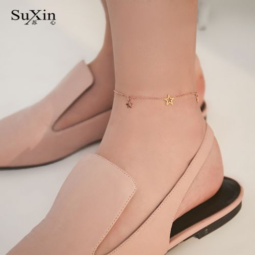 Bracelet de cheville Femme en Alliage argent plaque or - Ref 3103053