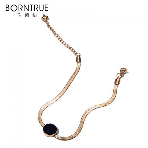 Bracelet de cheville Femme BORNTRUE en Acier au titane - Ref 3103054