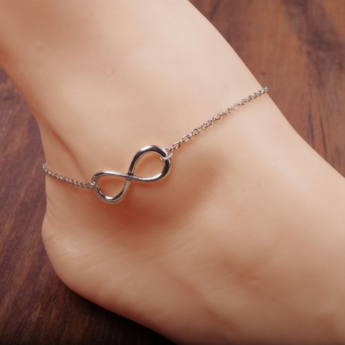 Bracelet de cheville Femme en Alliage argent plaque or - Ref 3103069