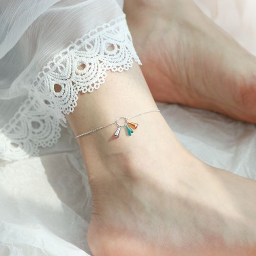 Bracelet de cheville Femme Argentée - Ref 3103107