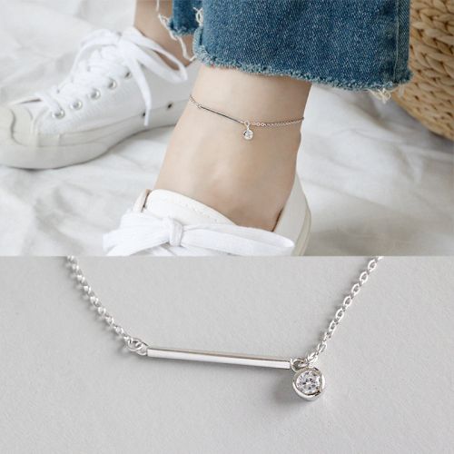 Bracelet de cheville Femme Argentée - Ref 3103115
