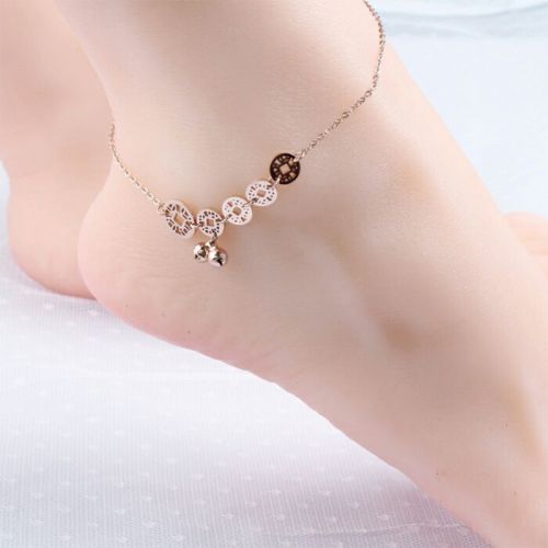 Bracelet de cheville Femme en Alliage argent plaque or - Ref 3103118