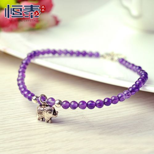 Bracelet de cheville Femme en Cristal pierre semi-precieuse - Ref 3103133