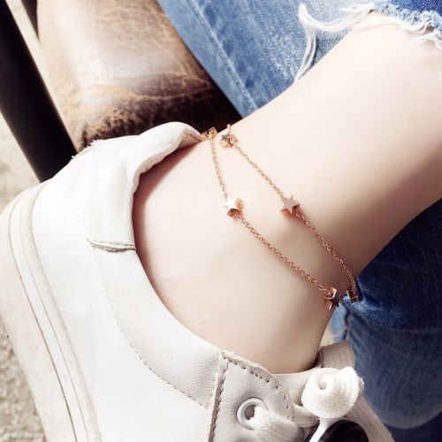 Bracelet de cheville Femme en Acier au titane - Ref 3103171