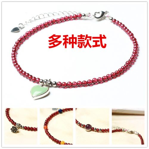 Bracelet de cheville en Cristal naturel pierre semi-precieuse - Ref 3103234