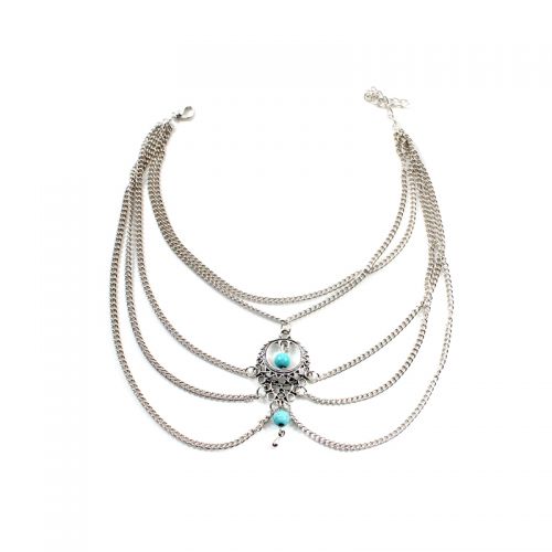 Bracelet de cheville Femme en Alliage argent plaque or - Ref 3103315