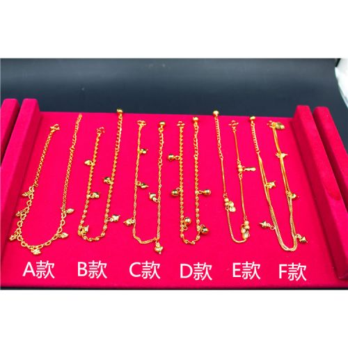 Bracelet de cheville Femme en Alliage argent plaque or - Ref 3103320