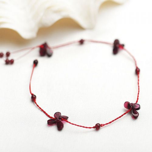 Bracelet de cheville Femme en Cristal naturel pierre semi-precieuse - Ref 3103346