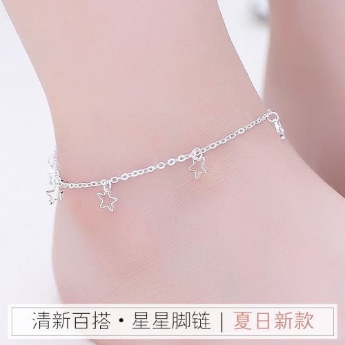 Bracelet de cheville Femme Argentée - Ref 3103354