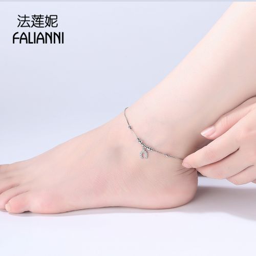 Bracelet de cheville Femme Argentée - Ref 3103400