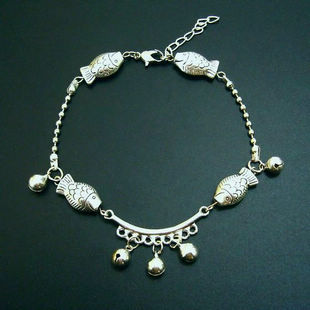 Bracelet de cheville Femme en Alliage argent plaque or - Ref 3103406