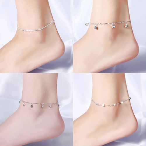 Bracelet de cheville Femme en Alliage argent plaque or - Ref 3103412