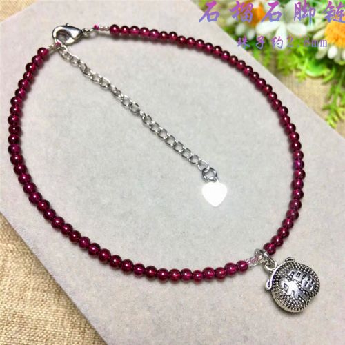 Bracelet de cheville Femme en Cristal naturel pierre semi-precieuse - Ref 3103417