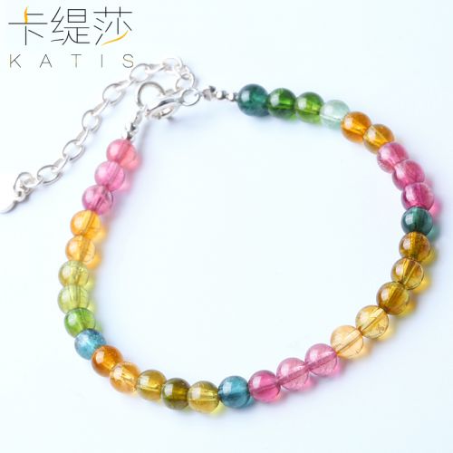 Bracelet de cheville Femme en Cristal naturel pierre semi-precieuse - Ref 3103418