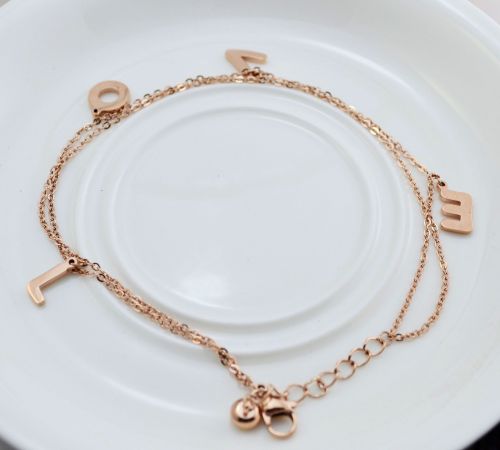 Bracelet de cheville Femme V2 en Acier au titane - Ref 3103449