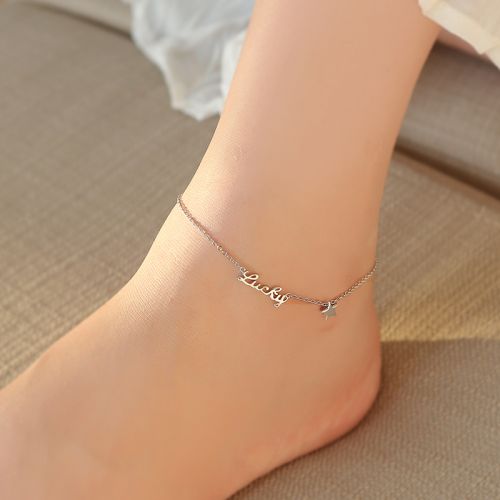 Bracelet de cheville Femme Argentée - Ref 3103456