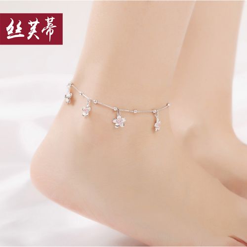 Bracelet de cheville Femme SILVERDEWS Argentée - Ref 3103513