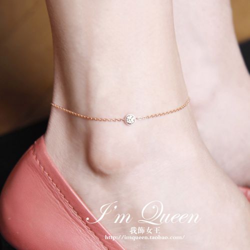 Bracelet de cheville Femme en Acier au titane - Ref 3103516