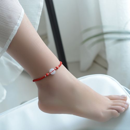 Bracelet de cheville Femme en meraude - Ref 3103536