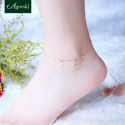 Bracelet de cheville Femme AGOVSKI Argentée - Ref 3103547