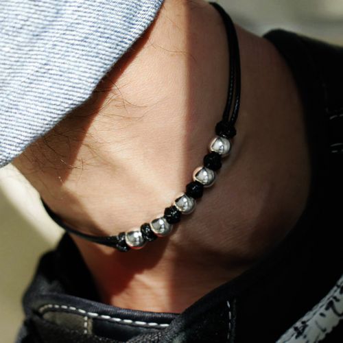Bracelet de cheville Homme Argentée - Ref 3103568