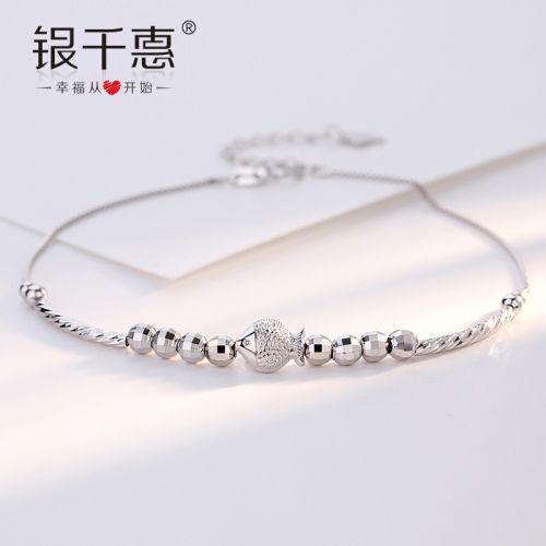 Bracelet de cheville Femme Argentée - Ref 3103605
