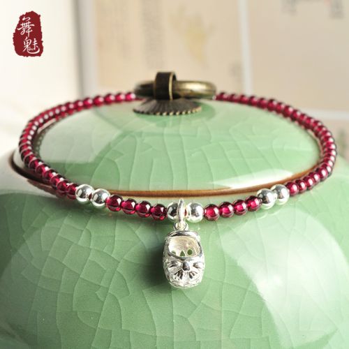 Bracelet de cheville Couple en Cristal naturel pierre semi-precieuse - Ref 3103659