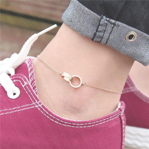 Bracelet de cheville Femme en Acier au titane - Ref 3103691
