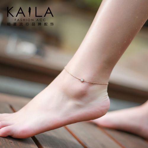 Bracelet de cheville Femme KAILA en Acier au titane - Ref 3103719