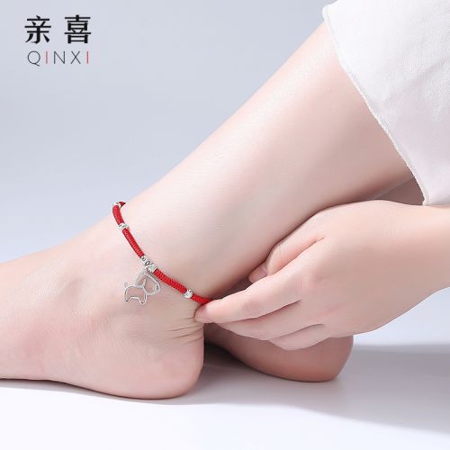 Bracelet de cheville Femme Argentée - Ref 3103725