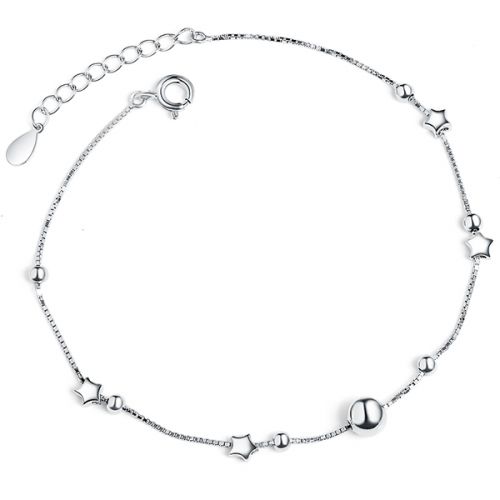 Bracelet de cheville Femme MAOMAO Argentée - Ref 3103752