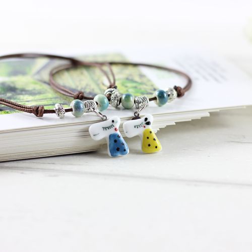 Bracelet de cheville Couple JINGDEZHEN Bijoux EN CERAMIQUE - Ref 3103757