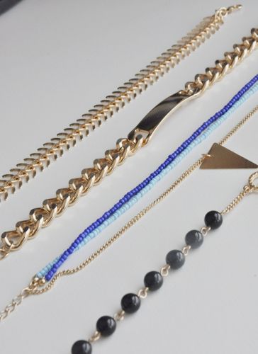Bracelet de cheville en Alliage argent plaque or - Ref 3103796