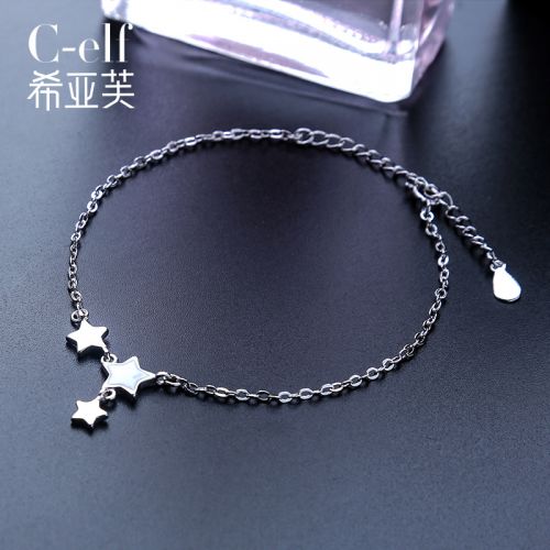 Bracelet de cheville Femme Argentée - Ref 3103828