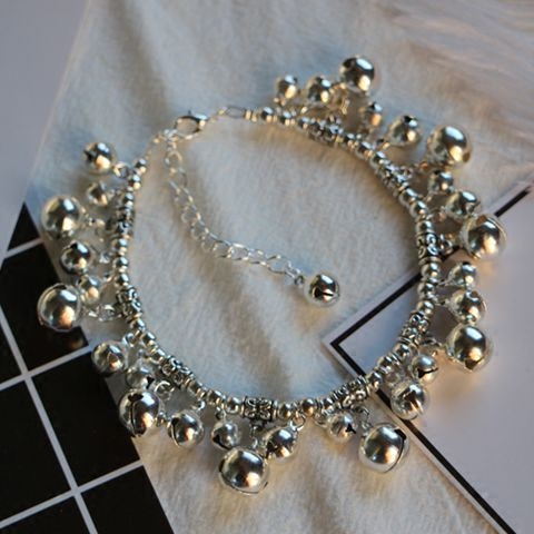 Bracelet de cheville Femme en Alliage argent plaque or - Ref 3103846