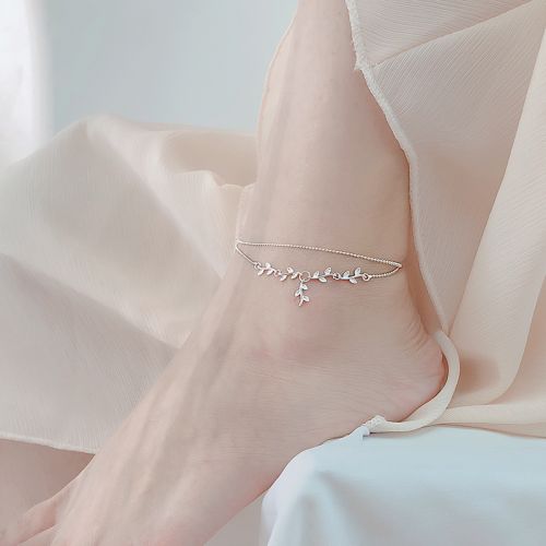 Bracelet de cheville Femme Argentée - Ref 3103849
