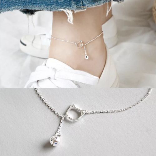 Bracelet de cheville Femme Argentée - Ref 3103863
