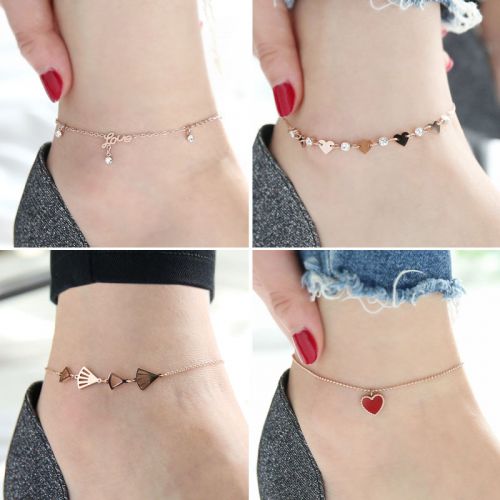 Bracelet de cheville Femme en Acier au titane - Ref 3103871