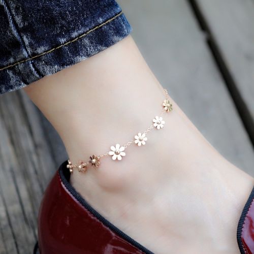 Bracelet de cheville Femme en Acier au titane - Ref 3103892