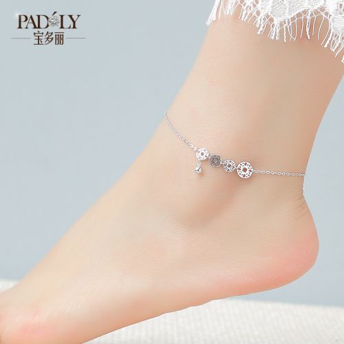 Bracelet de cheville Femme Argentée - Ref 3103909