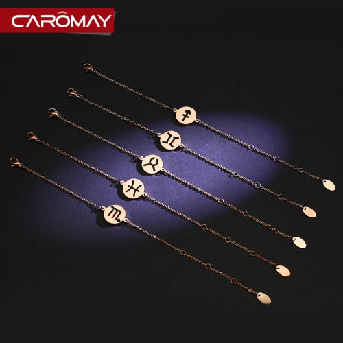 Bracelet de cheville Femme CAROMAY en Acier au titane - Ref 3103953