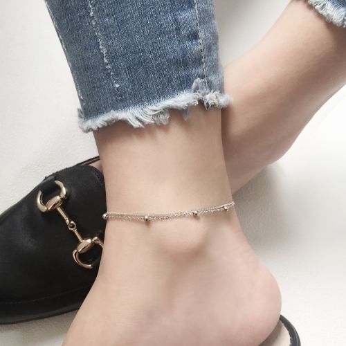 Bracelet de cheville Femme Argentée - Ref 3103960