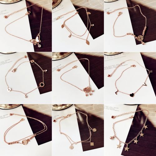 Bracelet de cheville Femme en Acier au titane - Ref 3103972