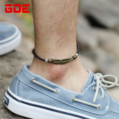 Bracelet de cheville Homme en Cuir - Ref 3104032
