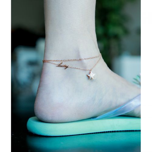 Bracelet de cheville Femme en Acier au titane - Ref 3104040