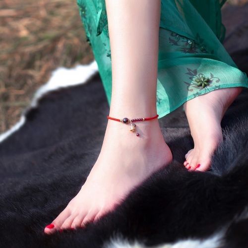 Bracelet de cheville Femme en Alliage argent plaque or - Ref 3104050