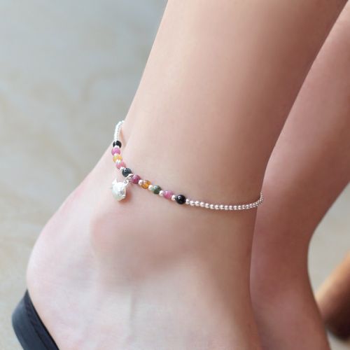 Bracelet de cheville Femme Argentée - Ref 3104061