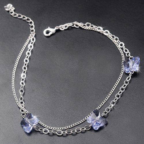 Bracelet de cheville Femme Argentée - Ref 3104142
