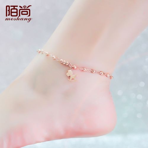 Bracelet de cheville Femme en Acier au titane - Ref 3104143