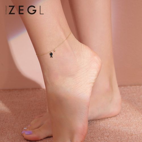 Bracelet de cheville Femme ZENGLIU en Alliage argent plaque or - Ref 3104151